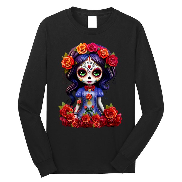 Dia De Los Muertos La Catrina Day Of The Dead Long Sleeve Shirt