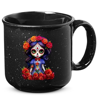 Dia De Los Muertos La Catrina Day Of The Dead 15oz Campfire Ceramic Mug