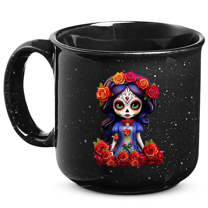 Dia De Los Muertos La Catrina Day Of The Dead 15oz Campfire Ceramic Mug