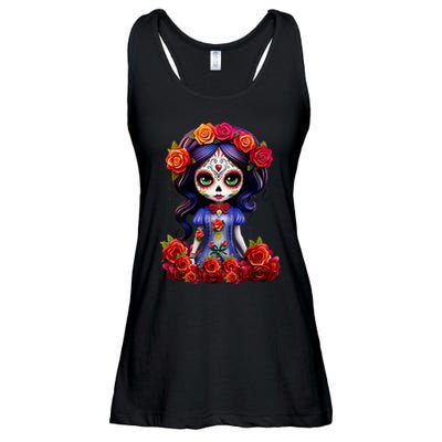 Dia De Los Muertos La Catrina Day Of The Dead Ladies Essential Flowy Tank