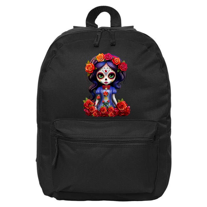 Dia De Los Muertos La Catrina Day Of The Dead 16 in Basic Backpack