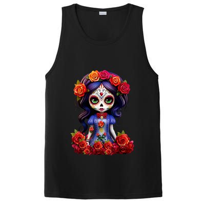 Dia De Los Muertos La Catrina Day Of The Dead PosiCharge Competitor Tank