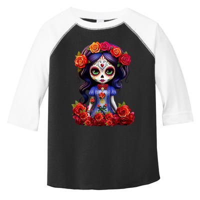 Dia De Los Muertos La Catrina Day Of The Dead Toddler Fine Jersey T-Shirt