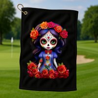 Dia De Los Muertos La Catrina Day Of The Dead Golf Towel