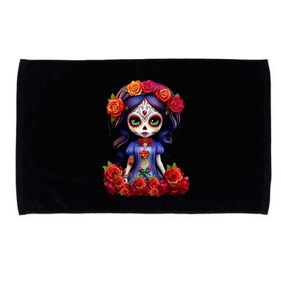 Dia De Los Muertos La Catrina Day Of The Dead Microfiber Hand Towel