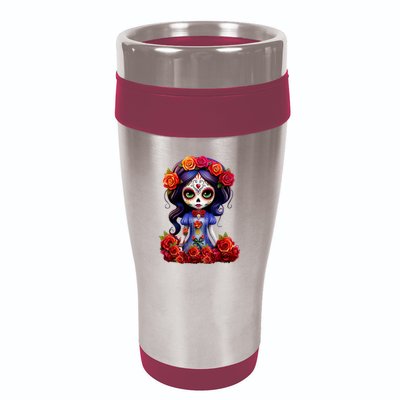 Dia De Los Muertos La Catrina Day Of The Dead 16oz Travel Tumbler