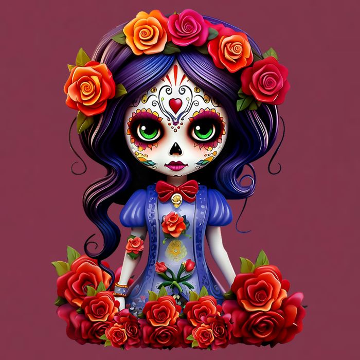 Dia De Los Muertos La Catrina Day Of The Dead 16oz Travel Tumbler
