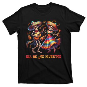 Dia De Los Muertos Dancing Skeletons Guitar Day Of The Dead T-Shirt