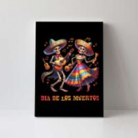 Dia De Los Muertos Dancing Skeletons Guitar Day Of The Dead Canvas