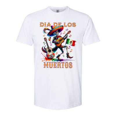 Dia De Los Muertos Skeleton Play Guitar Day Of The Dead Softstyle® CVC T-Shirt