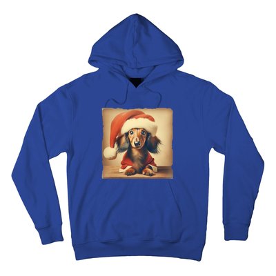 Dachshund Dog Lover Christmas Xmas Santa Family Holiday Gift Hoodie