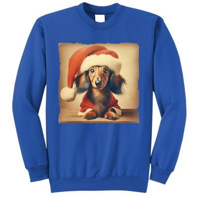 Dachshund Dog Lover Christmas Xmas Santa Family Holiday Gift Sweatshirt