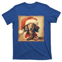 Dachshund Dog Lover Christmas Xmas Santa Family Holiday Gift T-Shirt