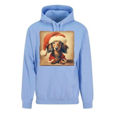 Dachshund Dog Lover Christmas Xmas Santa Family Holiday Gift Unisex Surf Hoodie