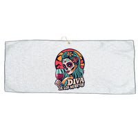 Diva De Los Muertos Skeleton Halloween Party Large Microfiber Waffle Golf Towel