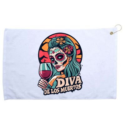 Diva De Los Muertos Skeleton Halloween Party Grommeted Golf Towel