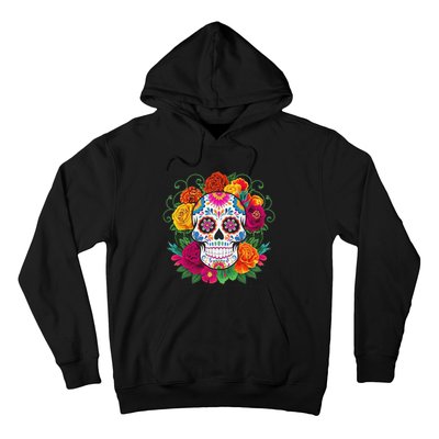 Dia De Los Muertos Costume Day Of The Dead Sugar Skull Hoodie