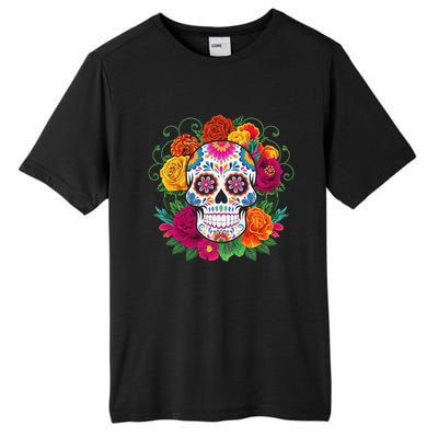 Dia De Los Muertos Costume Day Of The Dead Sugar Skull Tall Fusion ChromaSoft Performance T-Shirt