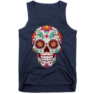 Dia De Los Muertos Mexico Costume Day Of Dead Sugar Skull Tank Top