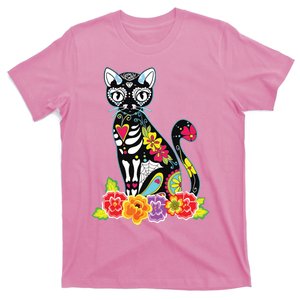 Dia De Los Muertos Cat Day Of The Dead Funny Halloween T-Shirt