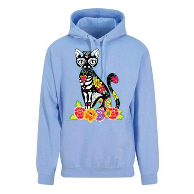 Dia De Los Muertos Cat Day Of The Dead Funny Halloween Unisex Surf Hoodie