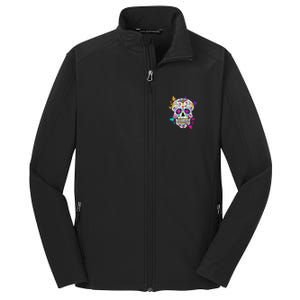 Dia De Los Muertos Sugar Skull Core Soft Shell Jacket