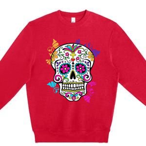 Dia De Los Muertos Sugar Skull Premium Crewneck Sweatshirt