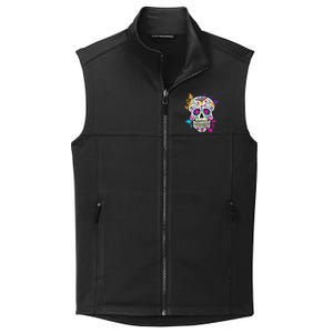 Dia De Los Muertos Sugar Skull Collective Smooth Fleece Vest