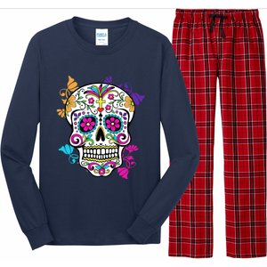 Dia De Los Muertos Sugar Skull Long Sleeve Pajama Set