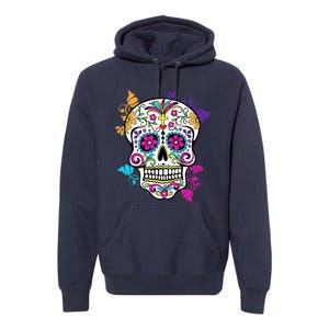 Dia De Los Muertos Sugar Skull Premium Hoodie