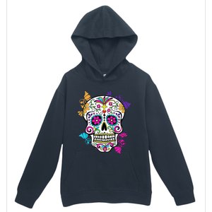 Dia De Los Muertos Sugar Skull Urban Pullover Hoodie