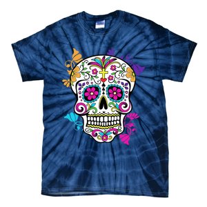 Dia De Los Muertos Sugar Skull Tie-Dye T-Shirt