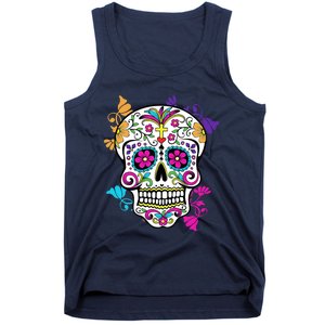 Dia De Los Muertos Sugar Skull Tank Top