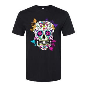 Dia De Los Muertos Sugar Skull Softstyle CVC T-Shirt