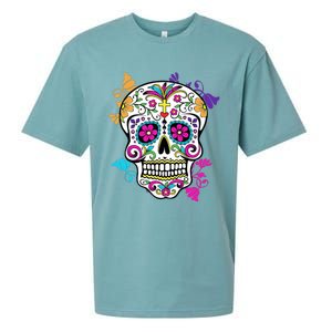 Dia De Los Muertos Sugar Skull Sueded Cloud Jersey T-Shirt