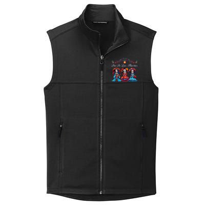 Dia De Los Muertos Three Catrinas Day Of The Dead Collective Smooth Fleece Vest