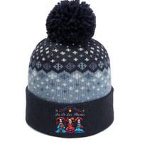 Dia De Los Muertos Three Catrinas Day Of The Dead The Baniff Cuffed Pom Beanie