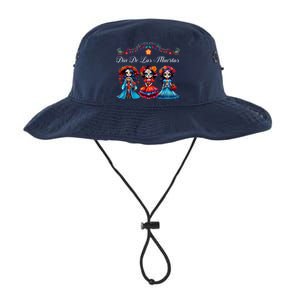 Dia De Los Muertos Three Catrinas Day Of The Dead Legacy Cool Fit Booney Bucket Hat