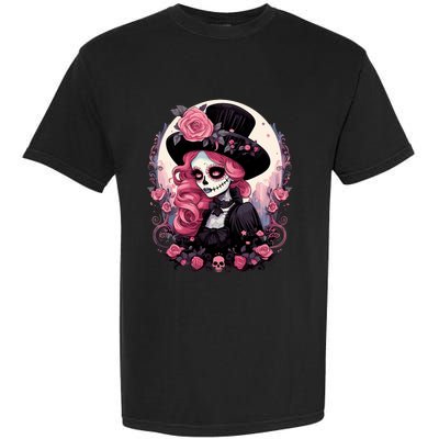 Dia De Los Muertos La Catrina Day Of The Dead Design Gift Garment-Dyed Heavyweight T-Shirt