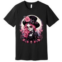 Dia De Los Muertos La Catrina Day Of The Dead Design Gift Premium T-Shirt