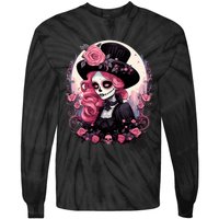 Dia De Los Muertos La Catrina Day Of The Dead Design Gift Tie-Dye Long Sleeve Shirt