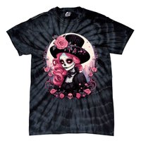 Dia De Los Muertos La Catrina Day Of The Dead Design Gift Tie-Dye T-Shirt