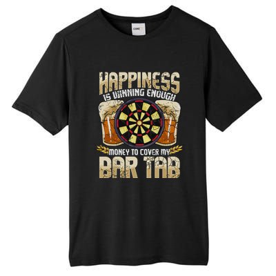 Darts Dart League Team Bar Tab Funny Humor Sayings Quotes Tall Fusion ChromaSoft Performance T-Shirt