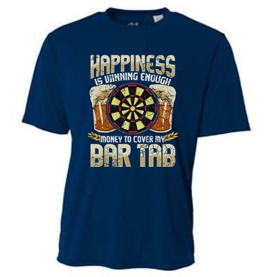 Darts Dart League Team Bar Tab Funny Humor Sayings Quotes Cooling Performance Crew T-Shirt