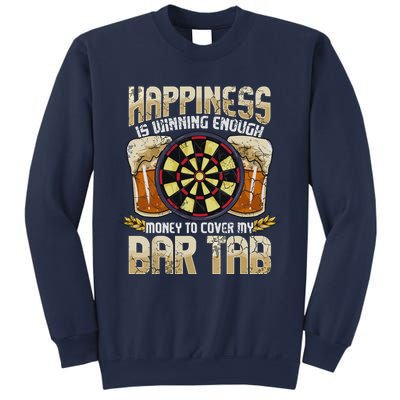 Darts Dart League Team Bar Tab Funny Humor Sayings Quotes Sweatshirt