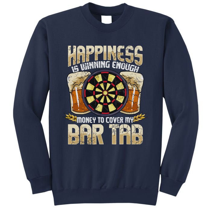 Darts Dart League Team Bar Tab Funny Humor Sayings Quotes Sweatshirt