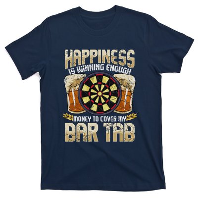 Darts Dart League Team Bar Tab Funny Humor Sayings Quotes T-Shirt