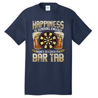 Darts Dart League Team Bar Tab Funny Humor Sayings Quotes Tall T-Shirt