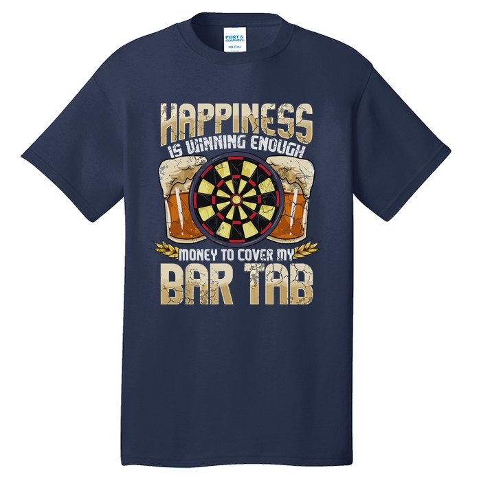 Darts Dart League Team Bar Tab Funny Humor Sayings Quotes Tall T-Shirt