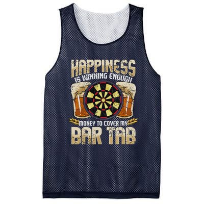 Darts Dart League Team Bar Tab Funny Humor Sayings Quotes Mesh Reversible Basketball Jersey Tank